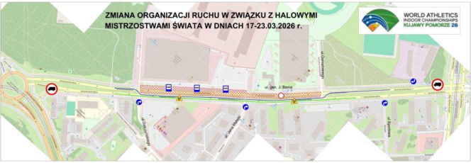 Otwarte Trasy Staromostowej w Toruniu i zmiany na czas Halowych Mistrzostw Świata