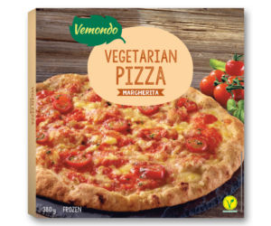 Wegetariańska pizza na cieście pełnoziarnistym, Vemondo (7,99 zł/ 380 g/ 1 opak.)
