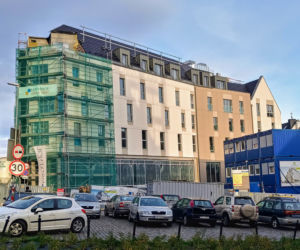 Budowa hotelu na Podzamczu - listopad 2020