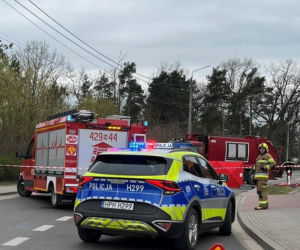 Zderzenie ciężarówki i motocyklisty w Sobolewie
