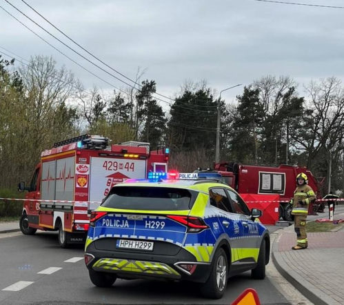 Zderzenie ciężarówki i motocyklisty w Sobolewie