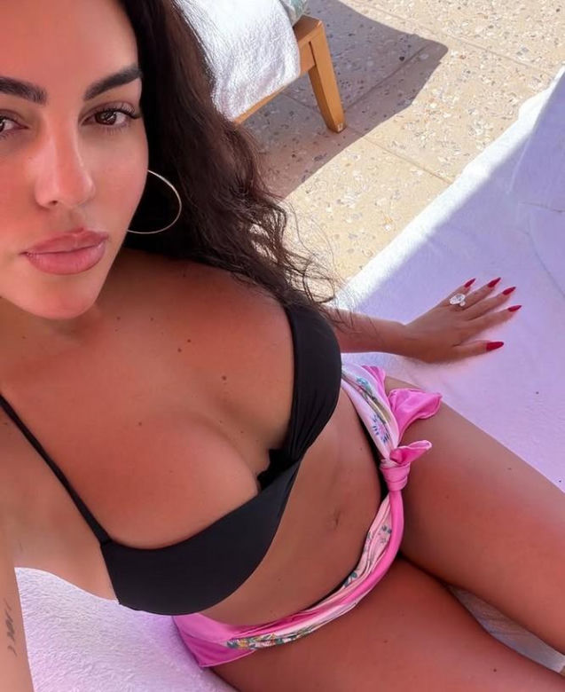 Georgina Rodriguez na polu golfowym