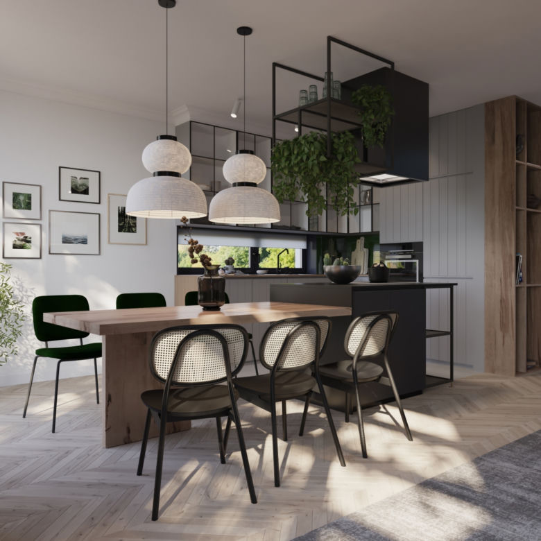 Vintage loft – projekt domu w Warszawie