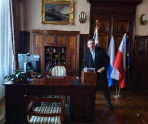 Pierwszy dzień w pracy nowego prezydenta Krakowa Łukasza Gibały