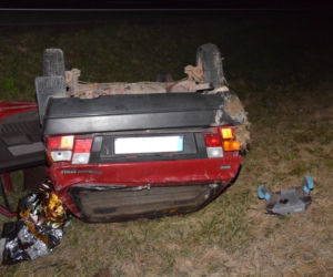 Wypadek na autostradzie A4 w Rzezawie
