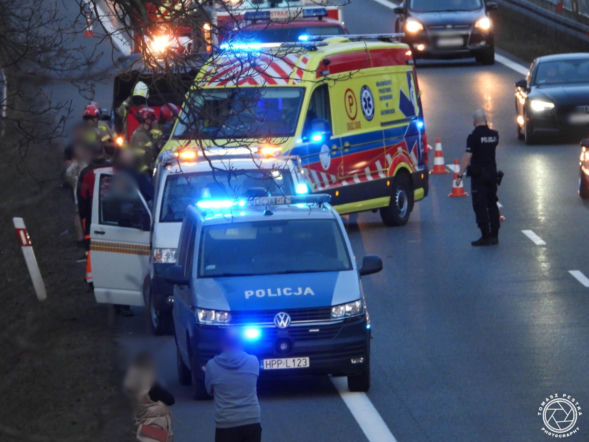 Dramat na trasie S1. Młody kierowca zginął po potrąceniu