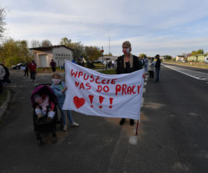 Protest na granicy polsko-niemieckiej w Rosówku