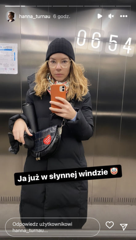 M jak miłość. Hanna Turnau (Sylwia) na planie