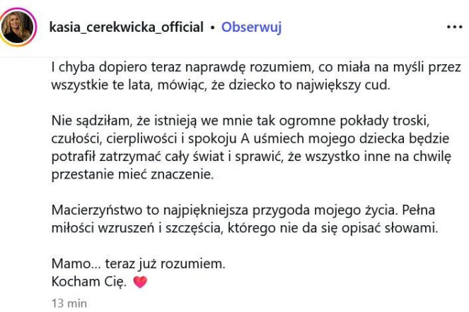 Wielkie zaskoczenie! Katarzyna Cerekwicka została mamą