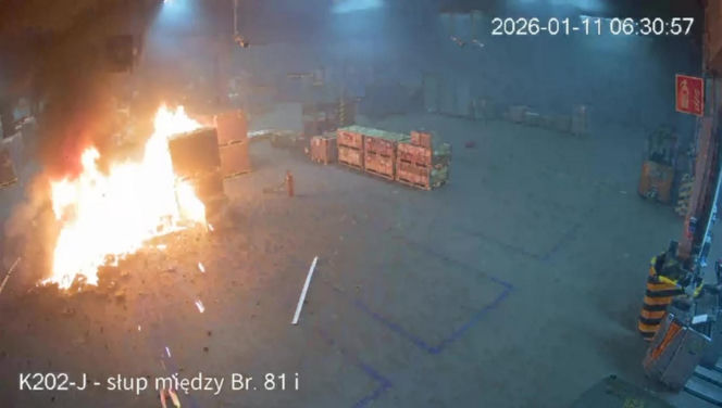 Tak wybuchł pożar, który pochłonął milion złotych