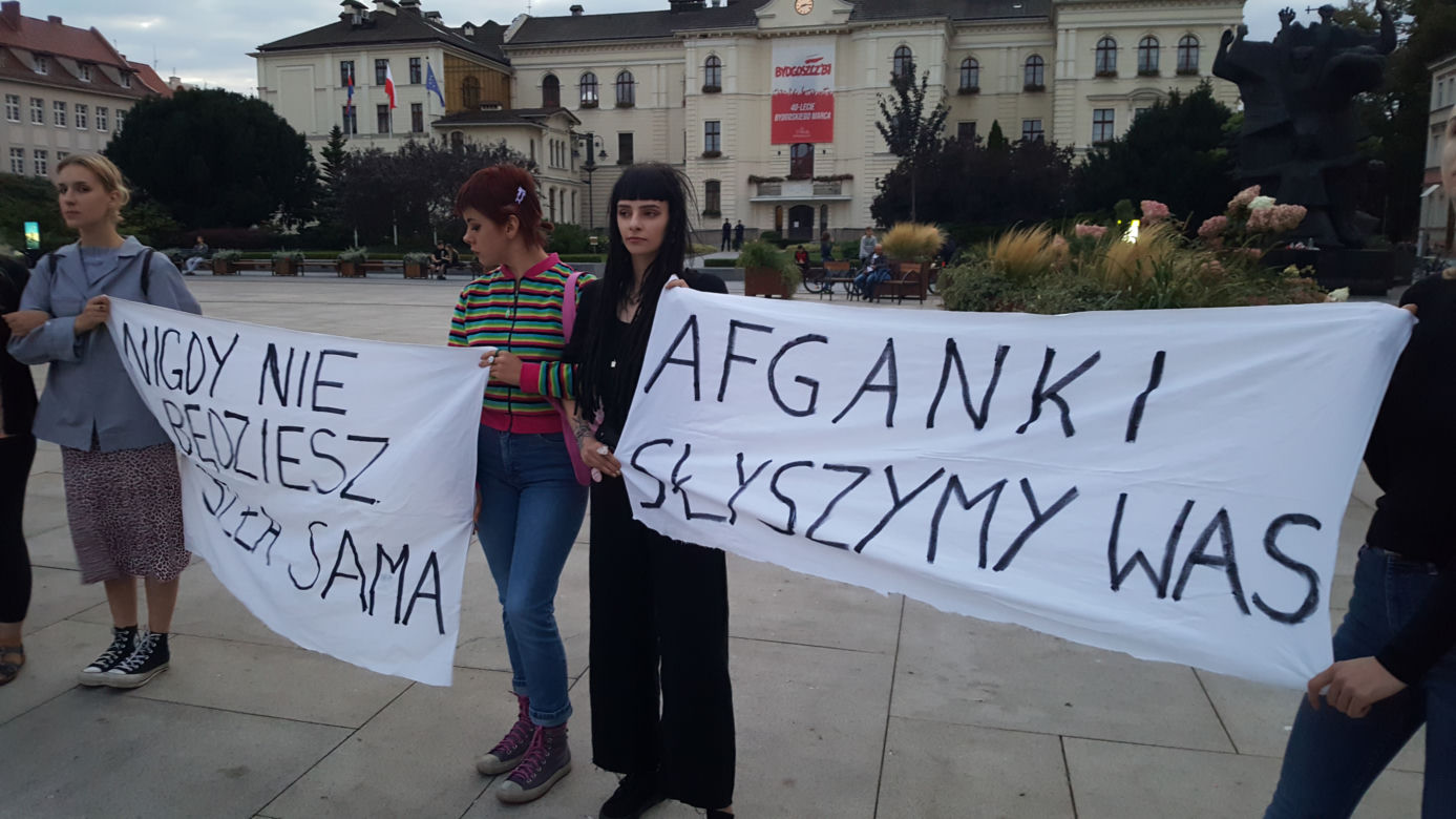 Bydgoszcz dla Afganistanu. Protest w centrum miasta
