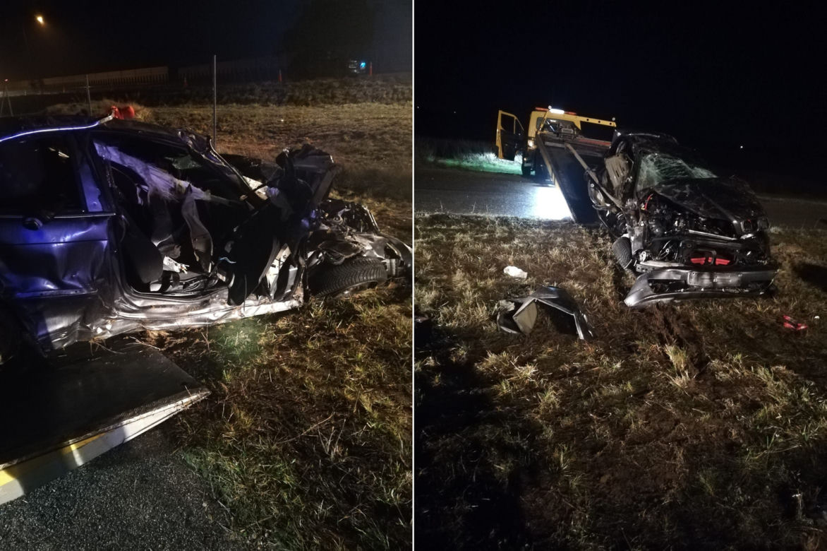 Koszmarny wypadek na A2 pod Łodzią! 18-latka i 20-latek z BMW nie żyją [ZDJĘCIA].