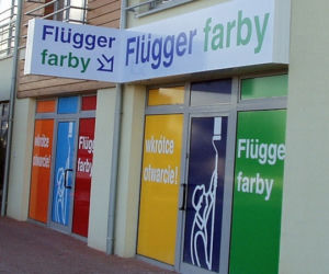 Otwarcie sklepu Flügger farby w Plewiskach k/Poznania - już 1 kwietnia 2009 roku.