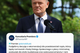 Waloryzacje, podwyżki i płaca minimalna. Tusk zabrał głos