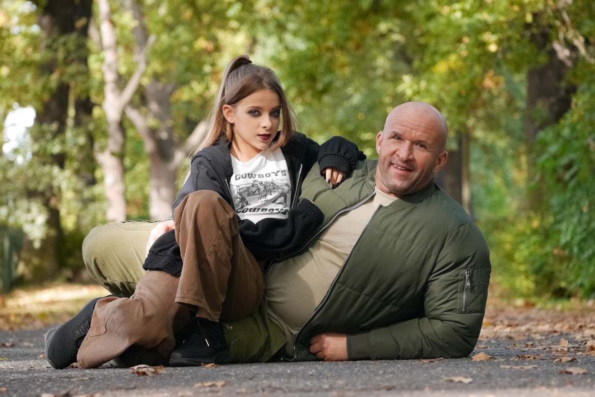 Pierwsza miłość: Fabian (Tomasz Oświeciński), Stasia (Maja Oświecińska) 