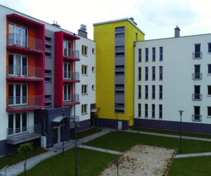 Budynek z prefabrykatów keramzytobetonowych
