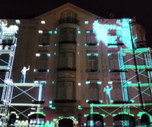 Historia Tarnowa opowiedziana światłem - mapping 3D na Placu Kazimierza