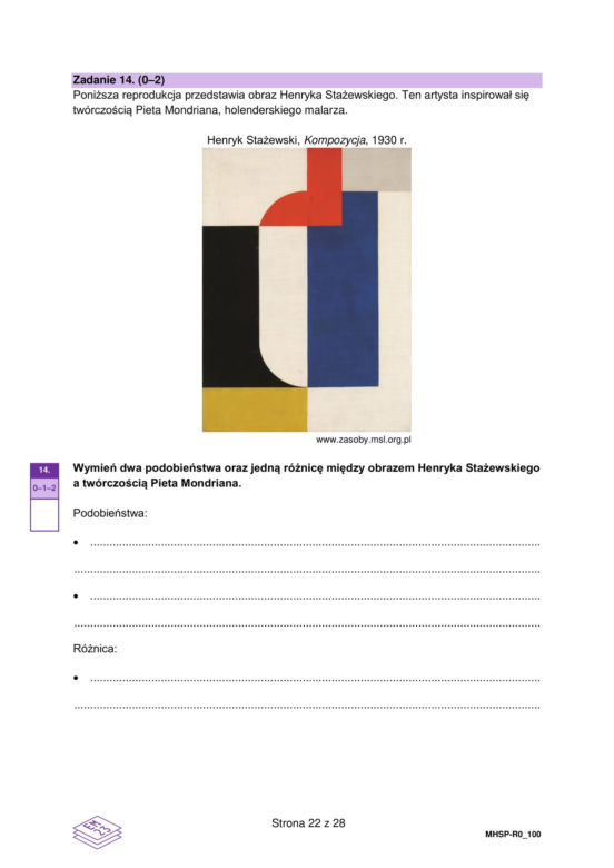 Matura 2025 historia sztuki - arkusz CKE 14.05.2025 - Formuła 2023