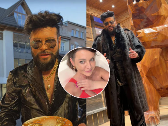 Detektyw Rutkowski w błyszczącym wdzianku pławił się w urodzinowych luksusach. A jego żona wskoczyła do wanny!