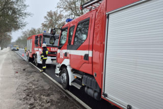 Zderzenie na DK-63 w Suchożebrach