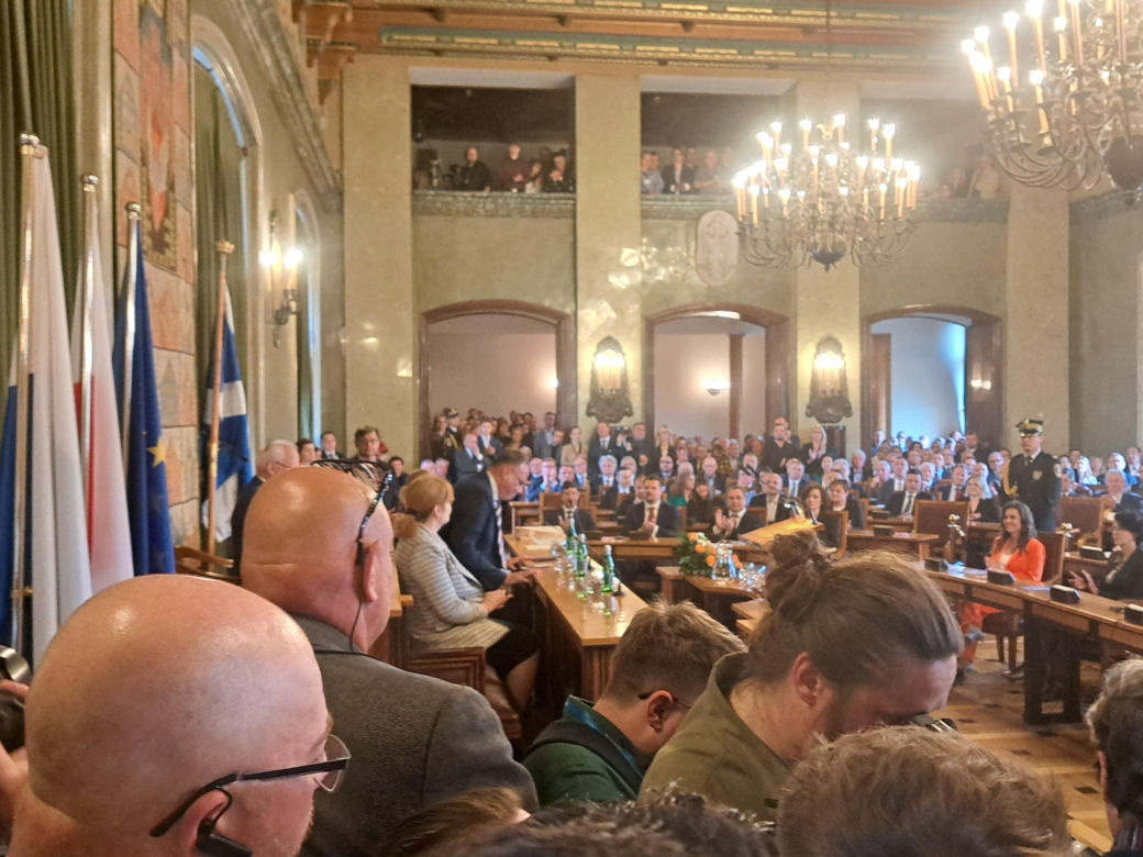 Zaprzysiężenie Aleksandra Miszalskiego na prezydenta miasta Krakowa oraz radnych IX kadencji