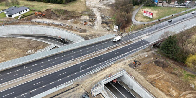 Węzeł z tunelem w Krzyszkowicach na zakopiance DK7