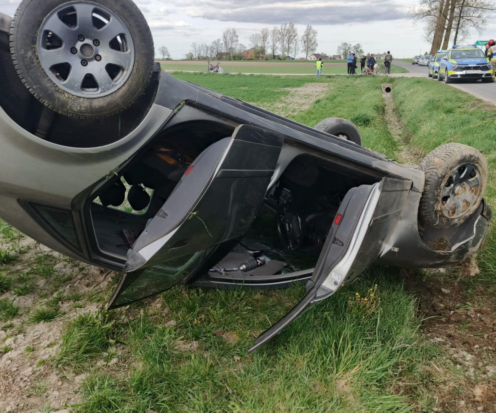 Pijany kierowca Audi miał prawie 6 promili! Szokujący wypadek w Wielkopolsce