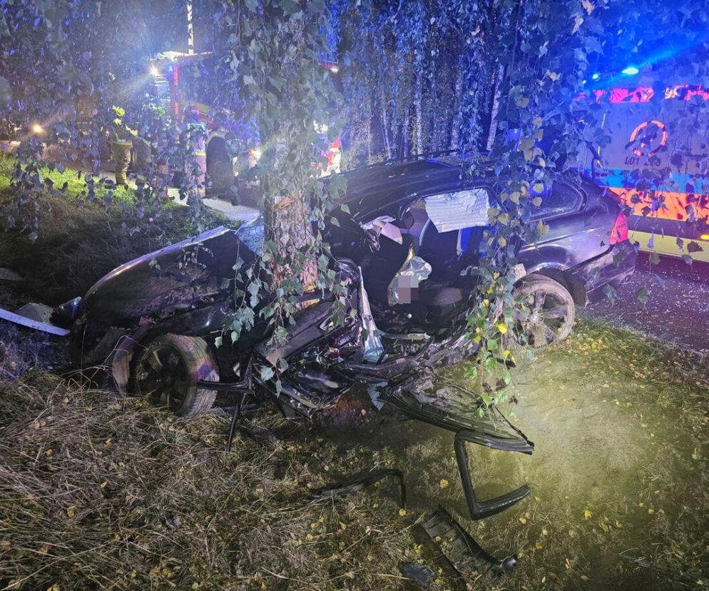 18-latek zginął na oczach swojej dziewczyny. BMW wbiło się w drzewo
