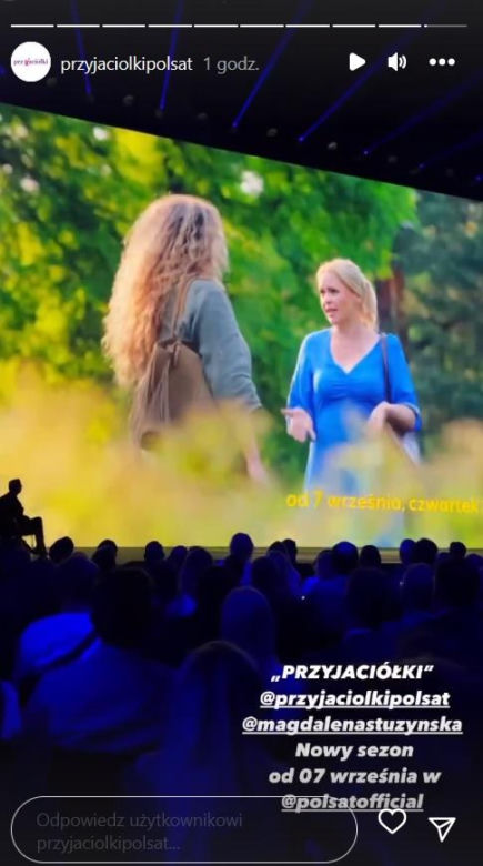 Przyjaciółki 22 sezon. Anka (Magdalena Stużyńska), Patrycja (Joanna Liszowska) 