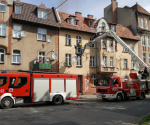 Pożar w kamienicy przy ulicy Narutowicza w Grudziądzu. Jest ofiara śmiertelna