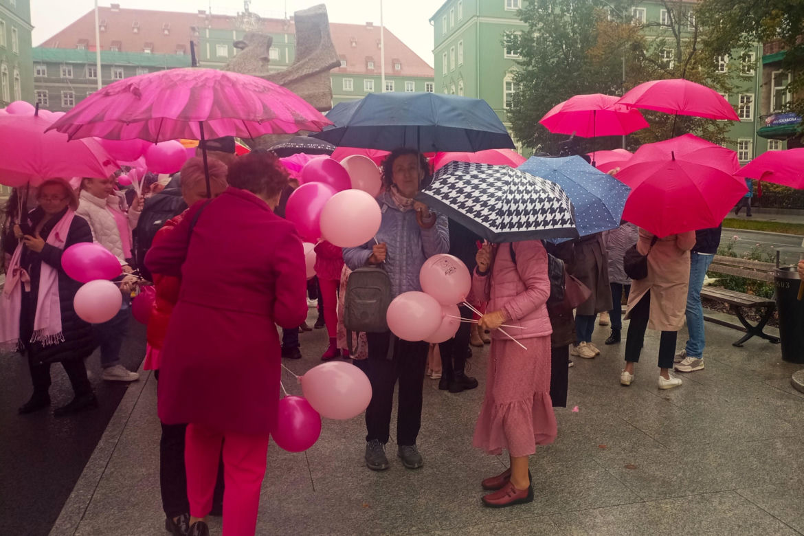 Marsz Różowej Wstążki w Szczecinie