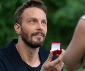 M jak miłość odc. 1619. Leszek Krajewski (Sławek Uniatowski), Joasia (Barbara Kurdej-Szatan)