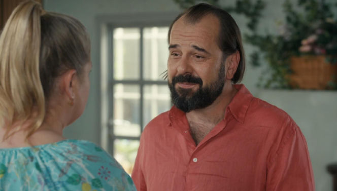 Barwy szczęścia, odcinek 3287. Aldona (Elżbieta Romanowska), Borys (Jakub Wieczorek)