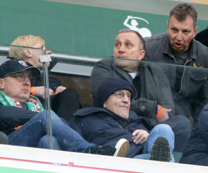 Grzegorz Schetyna na stadionie Legii