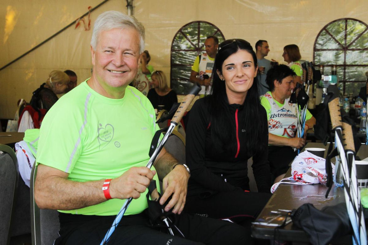 Apoloniusz Tajner i Izabela Podolec w 2015 roku