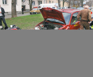 Zajechał drogę motocykliście