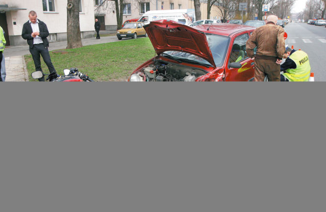 Zajechał drogę motocykliście