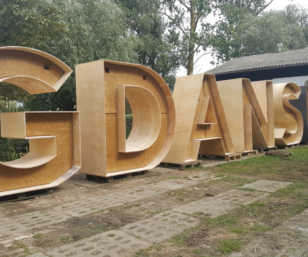 Napis GDAŃSK prawie gotowy