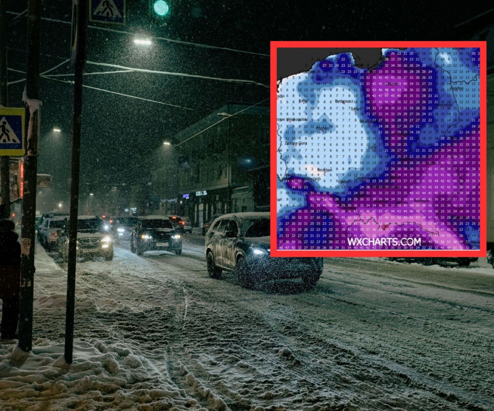 Kolejne opady śniegu nadciągają nad Polskę