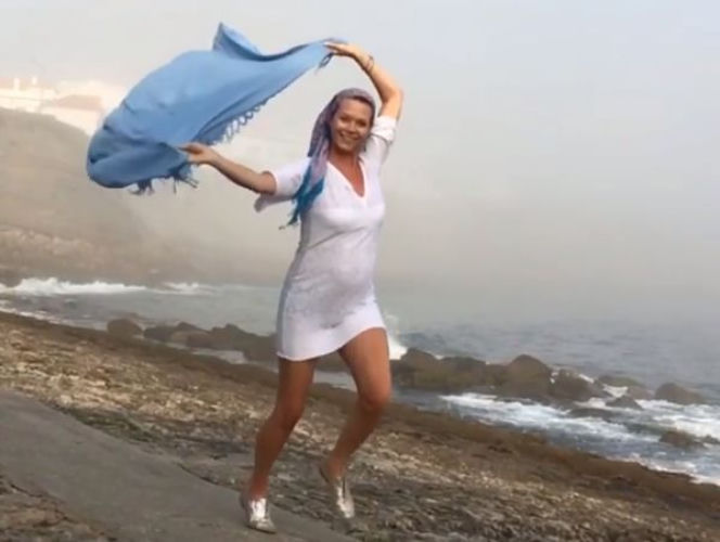 Tamara Arciuch na wakacjach w Portugalii