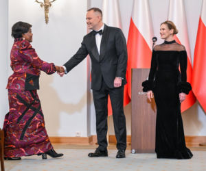 Nawroccy zadali szyku na spotkaniu z Korpusem Dyplomatycznym