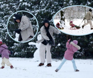 Maciej Pela po rozwodzie szaleje z córkami. Sanki i bitwa na śnieżki. Nieźle oberwał