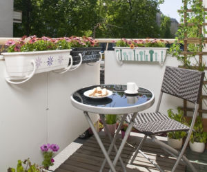 Meble balkonowe, mały balkon