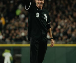 Robert Lewandowski na meczu baseballa Chicago White Sox