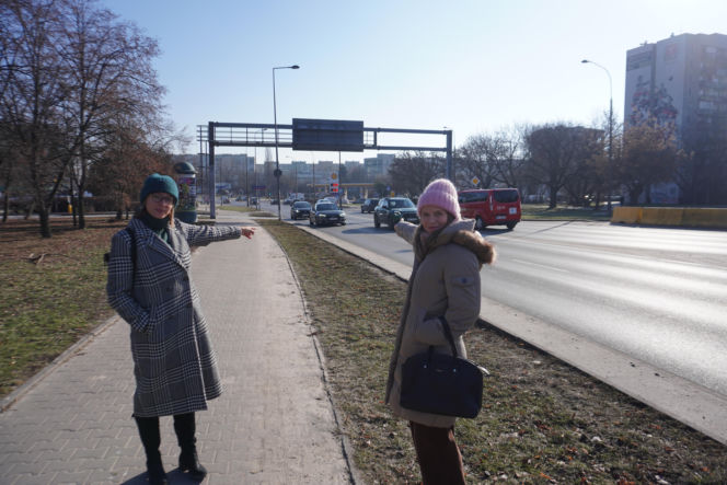 Agnieszka Popławska i Monika Kołacz z grupy Służewiec Wspólna Sprawa