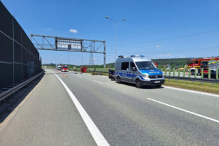 Tragiczny wypadek na S7 koło Chęcin. 38-letni motocyklista zginął na miejscu