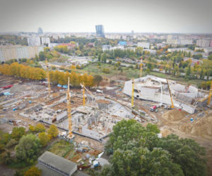 Budowa Fabryki Wody - październik 2020