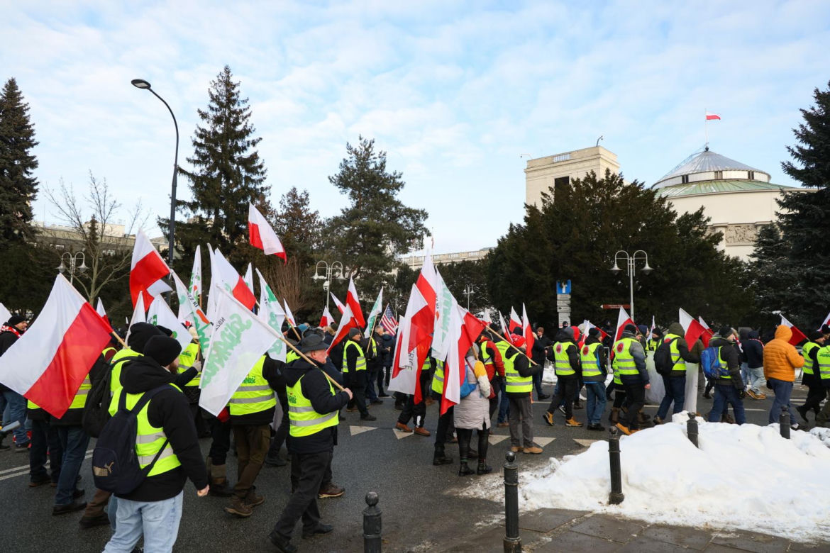 Protest rolników w Warszawie (9.01.2026)