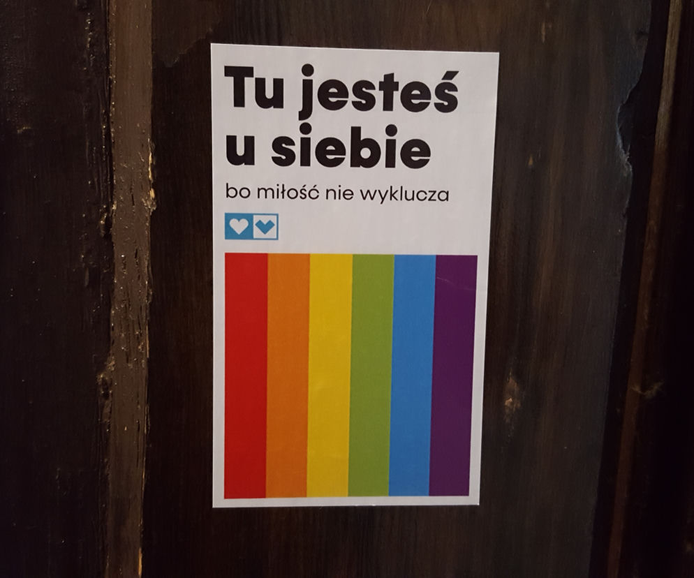 Tęczowe naklejki w Lublinie