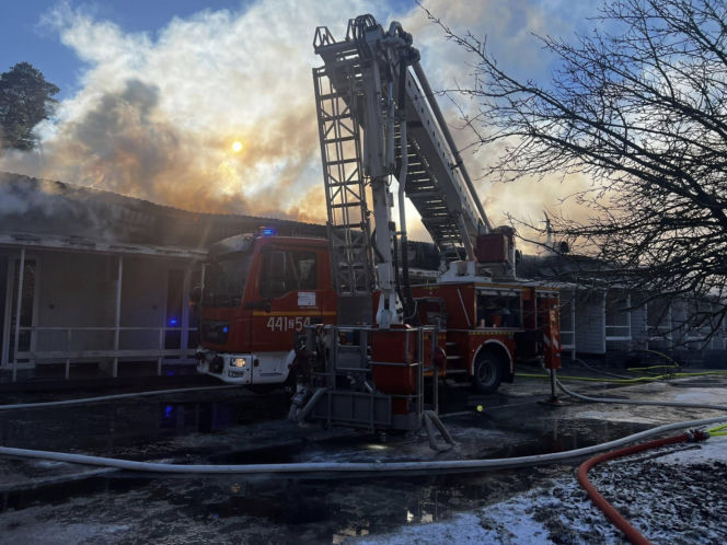 Pożar domków letniskowych w Pogorzelicy